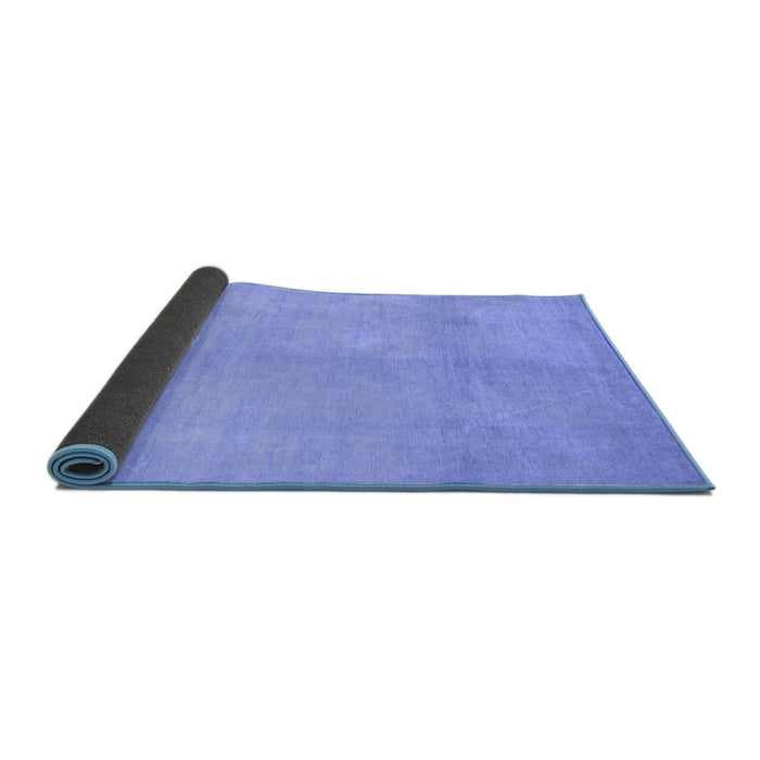 Sideview of Oriental Blue Modern Rug, abs2723blu