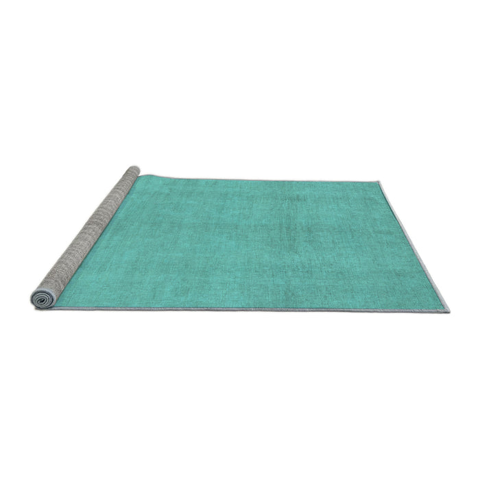 Sideview of Machine Washable Oriental Light Blue Modern Rug, wshabs2723lblu