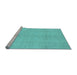 Sideview of Machine Washable Oriental Light Blue Modern Rug, wshabs2723lblu