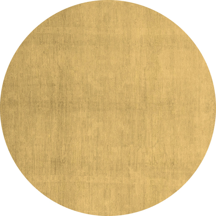 Round Oriental Brown Modern Rug, abs2723brn