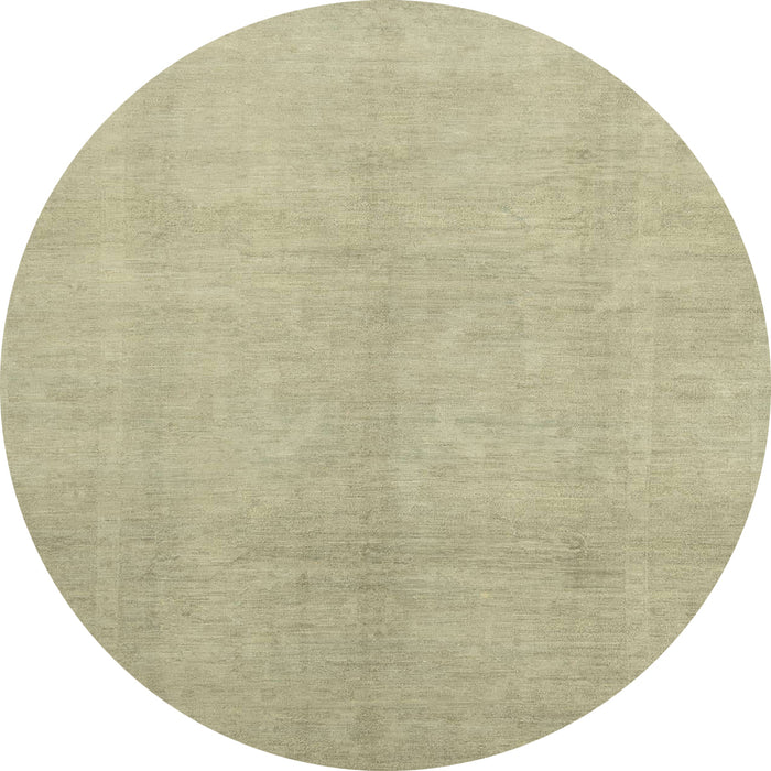 Round Abstract Brown Oriental Rug, abs2723