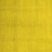 Square Oriental Yellow Modern Rug, abs2723yw