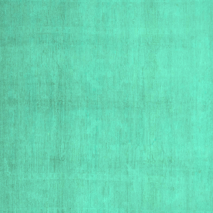 Square Oriental Turquoise Modern Rug, abs2723turq