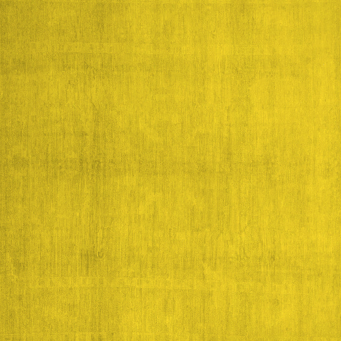 Square Machine Washable Oriental Yellow Modern Rug, wshabs2723yw