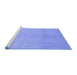 Sideview of Machine Washable Oriental Blue Modern Rug, wshabs2723blu