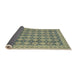 Sideview of Abstract Dark Khaki Green Modern Rug, abs2724