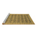 Sideview of Machine Washable Abstract Brown Modern Rug, wshabs2724brn