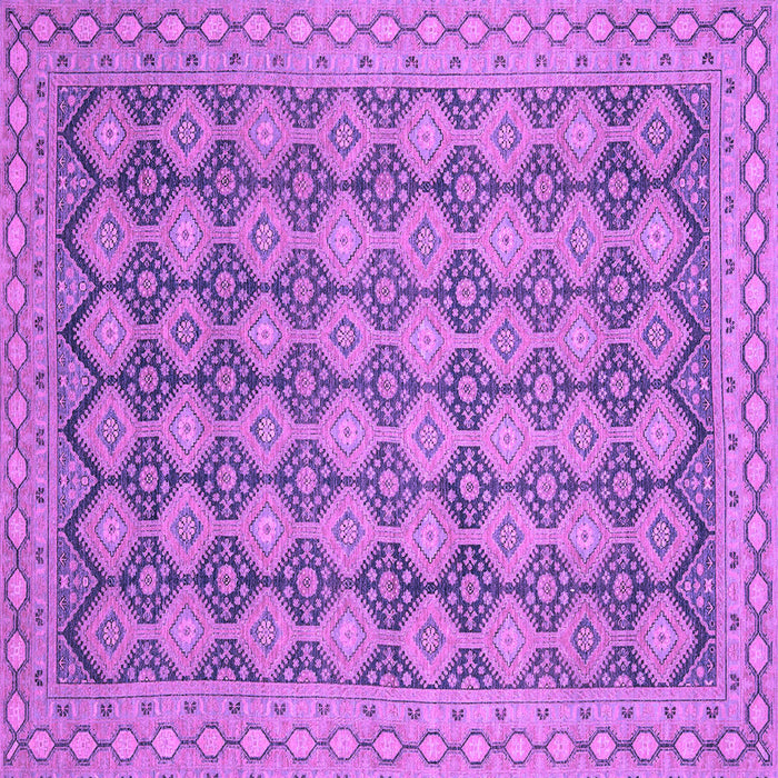 Square Abstract Purple Modern Rug, abs2724pur