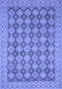 Abstract Blue Modern Rug, abs2724blu