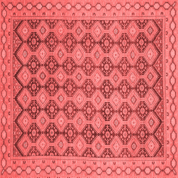 Machine Washable Abstract Red Modern Rug, wshabs2724red