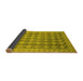 Sideview of Abstract Yellow Modern Rug, abs2724yw