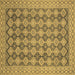 Square Abstract Brown Modern Rug, abs2724brn