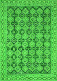 Abstract Green Modern Rug, abs2724grn