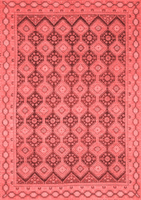 Abstract Red Modern Rug, abs2724red