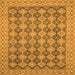 Square Abstract Orange Modern Rug, abs2724org