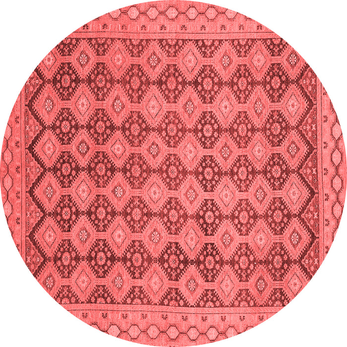 Machine Washable Abstract Red Modern Rug, wshabs2724red