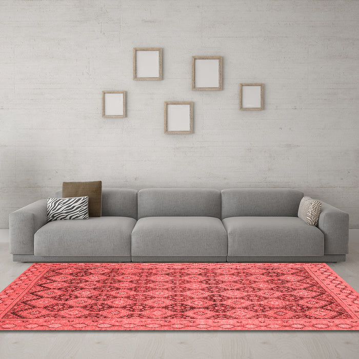 Modern Red Washable Rugs