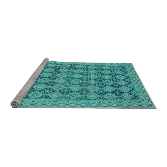 Sideview of Machine Washable Abstract Light Blue Modern Rug, wshabs2724lblu