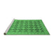 Sideview of Machine Washable Abstract Emerald Green Modern Area Rugs, wshabs2724emgrn