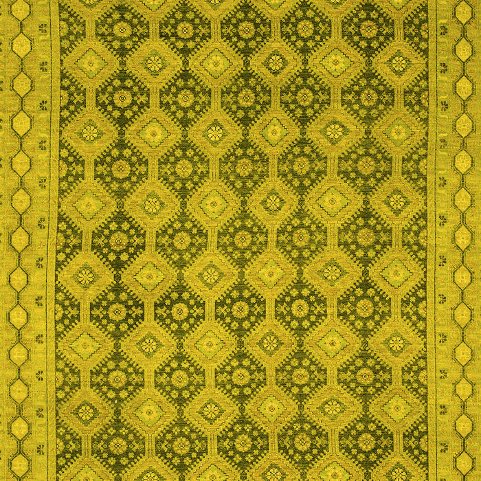 Abstract Yellow Modern Rug, abs2724yw
