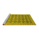 Sideview of Machine Washable Abstract Yellow Modern Rug, wshabs2724yw