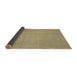 Sideview of Abstract Copper Green Modern Rug, abs2725