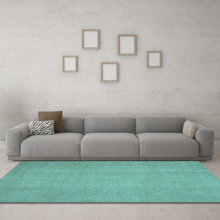 Machine Washable Abstract Light Blue Modern Rug in a Living Room, wshabs2725lblu