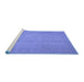 Sideview of Machine Washable Abstract Blue Modern Rug, wshabs2725blu