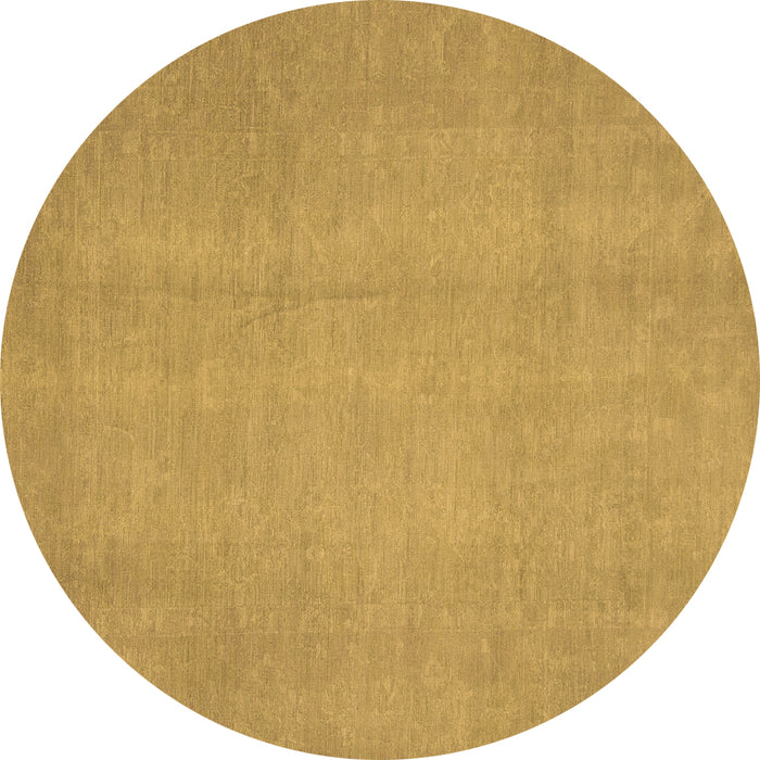 Round Abstract Brown Modern Rug, abs2725brn