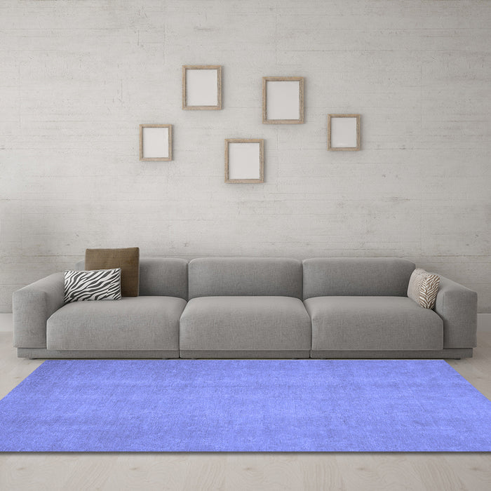 Machine Washable Abstract Blue Modern Rug in a Living Room, wshabs2725blu
