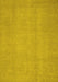 Machine Washable Abstract Yellow Modern Rug, wshabs2725yw