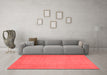 Modern Red Washable Rugs