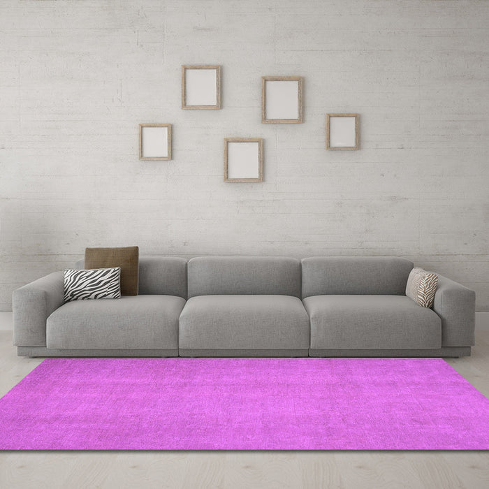 Machine Washable Abstract Purple Modern Area Rugs in a Living Room, wshabs2725pur