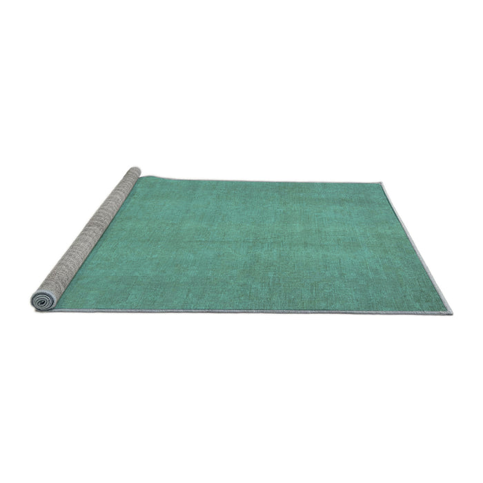 Sideview of Machine Washable Abstract Light Blue Modern Rug, wshabs2725lblu