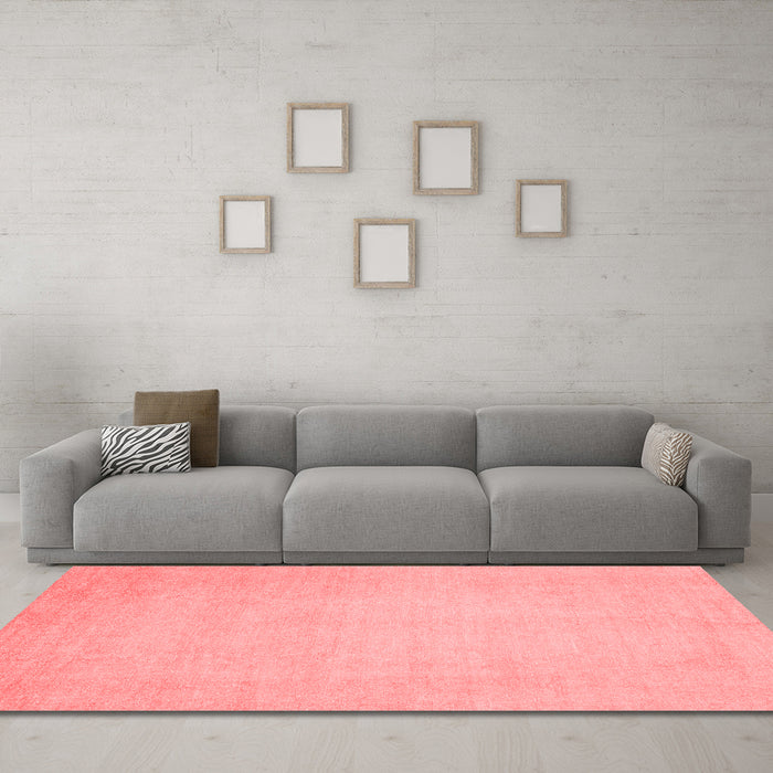 Modern Red Washable Rugs