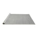 Sideview of Machine Washable Abstract Gray Modern Rug, wshabs2726gry