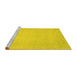 Sideview of Machine Washable Abstract Yellow Modern Rug, wshabs2726yw