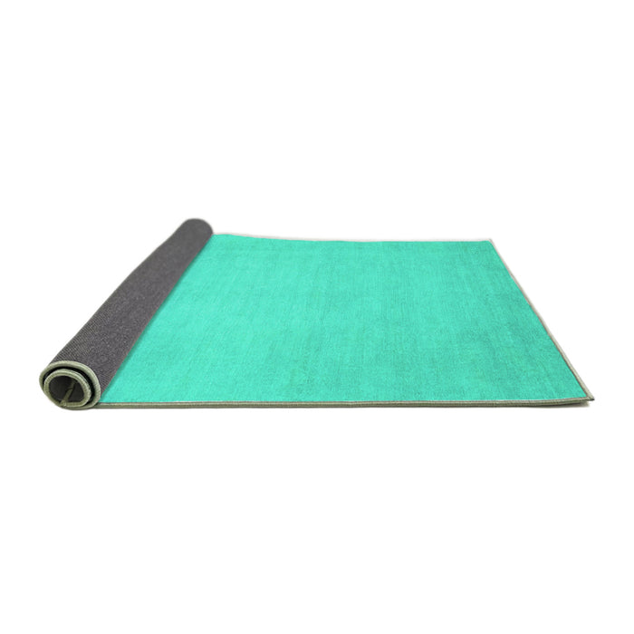 Sideview of Abstract Turquoise Modern Rug, abs2726turq