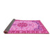 Sideview of Abstract Pink Modern Rug, abs2727pnk