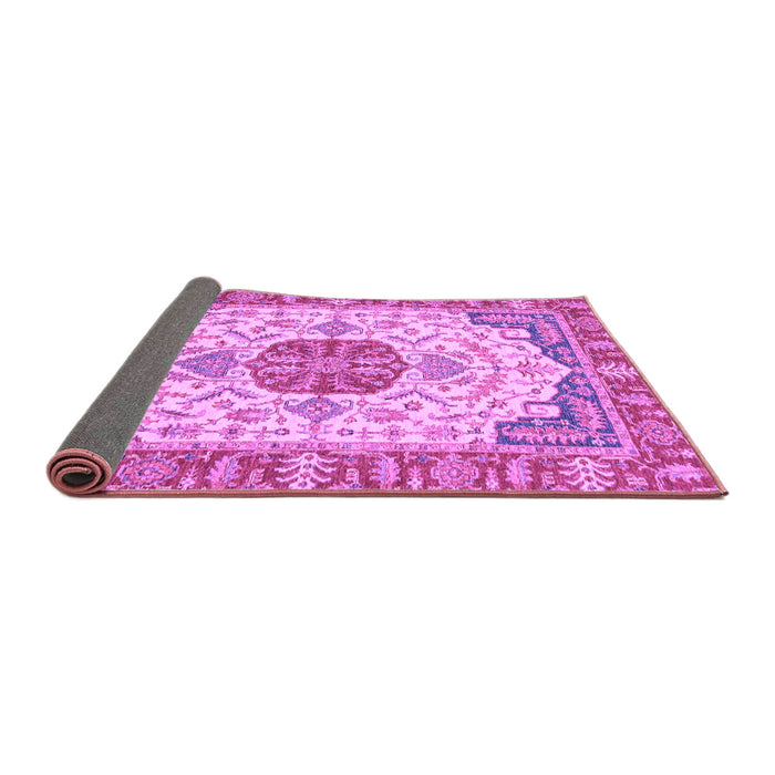 Sideview of Abstract Purple Modern Rug, abs2727pur