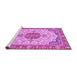 Sideview of Machine Washable Abstract Purple Modern Area Rugs, wshabs2727pur