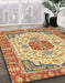 Abstract Red Modern Rug in Family Room, abs2727