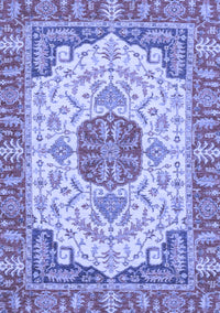 Abstract Blue Modern Rug, abs2727blu