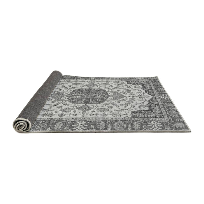 Sideview of Abstract Gray Modern Rug, abs2727gry