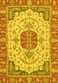 Abstract Yellow Modern Rug, abs2727yw