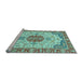 Sideview of Machine Washable Abstract Light Blue Modern Rug, wshabs2727lblu