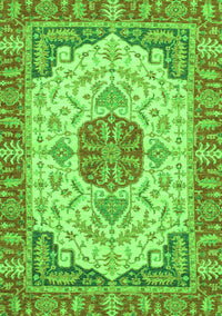 Abstract Green Modern Rug, abs2727grn