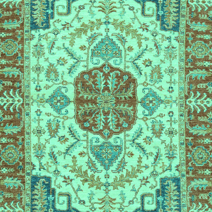 Machine Washable Abstract Turquoise Modern Area Rugs, wshabs2727turq