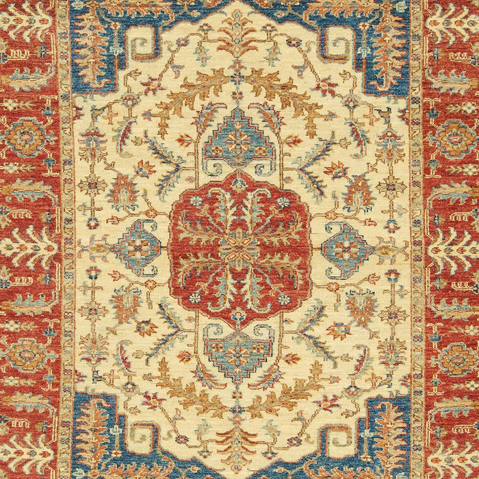 Machine Washable Abstract Red Rug, wshabs2727