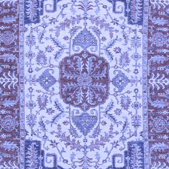 Machine Washable Abstract Blue Modern Rug, wshabs2727blu